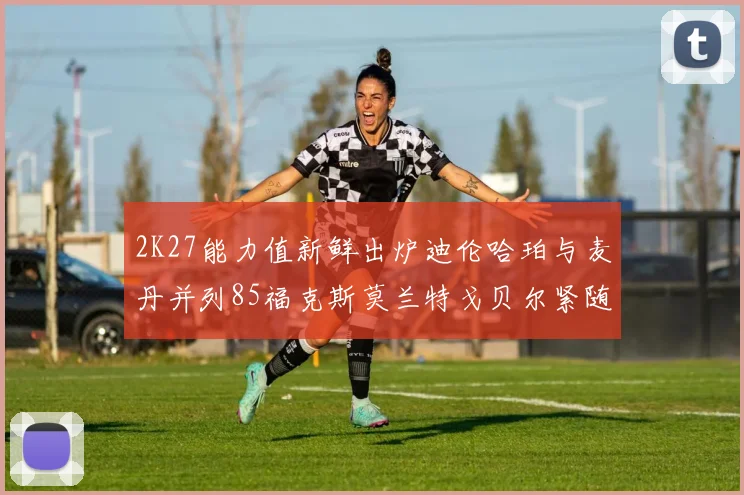 2K27能力值新鲜出炉迪伦哈珀与麦丹并列85福克斯莫兰特戈贝尔紧随其后84